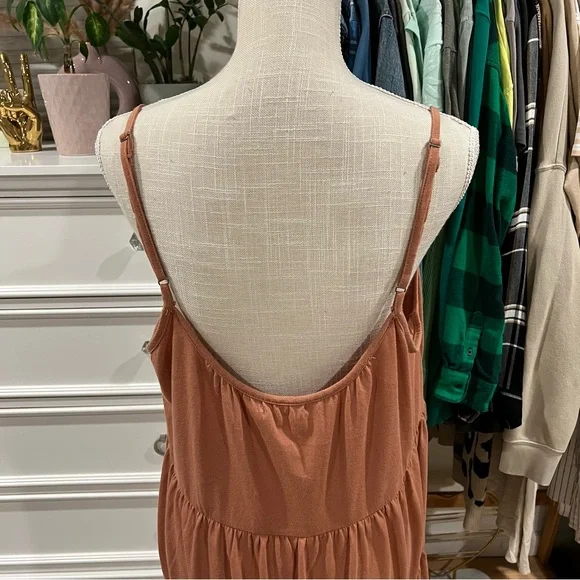 Z Supply | Terracotta Tiered Babydoll Tank Top Dress size XL NWT - Picture 5 of 12